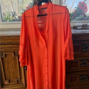 Mlle Gabrielle Vibrant Orange Dress